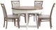 Parker House® Americana Modern 5-Piece Weathered Natural Round Dining Table Set with Cotton Base-0