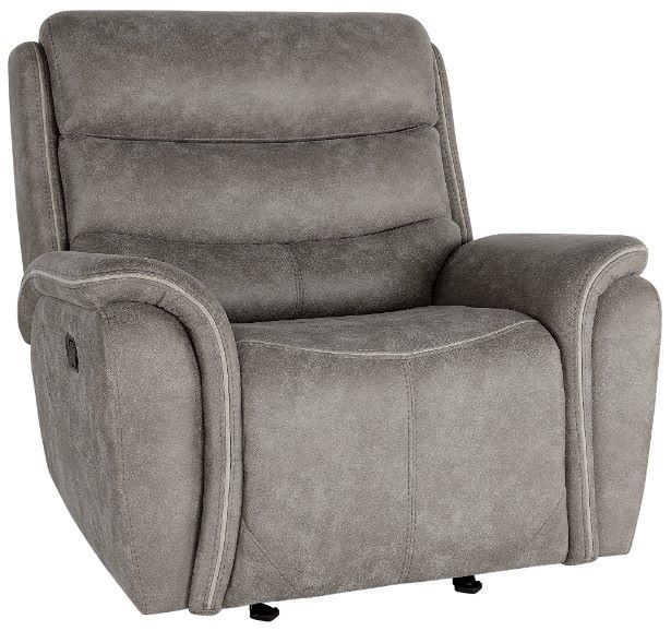 New Classic® Home Furnishings Kamari Gray Manual Glider Recliner -0