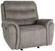 New Classic® Home Furnishings Kamari Gray Manual Glider Recliner -0
