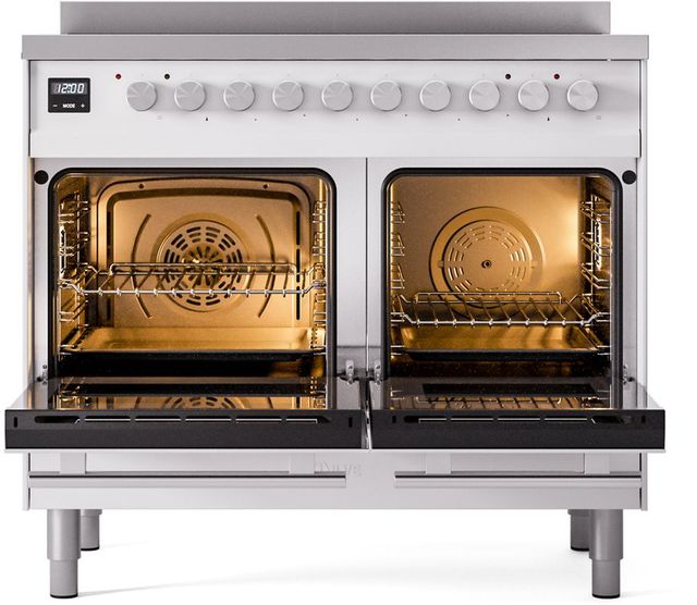 Ilve® Professional Plus II 40" White Pro Style Induction Range-3