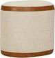 TOV Furniture Huche Natural/Saddle Brown Oval Pouf-0