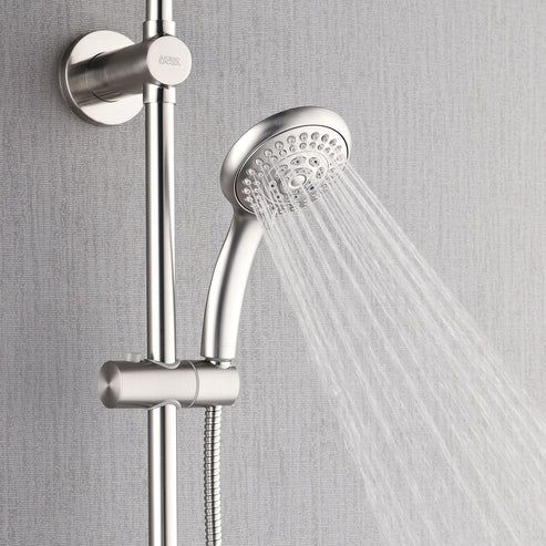 Forno Acqua AcquaSPA Brushed Nickel 8" Retrofit Shower System-1