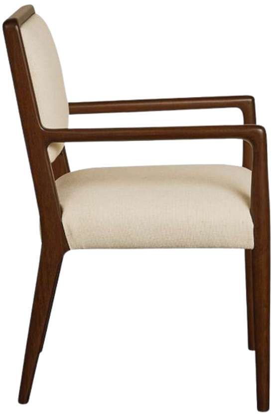 Bassett® Furniture Copenhagen Espresso/Parchment Upholstered Dining Chair-2