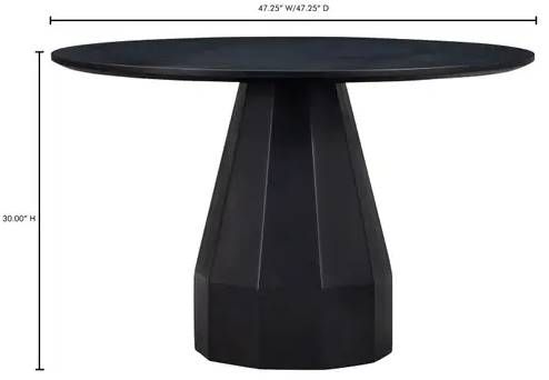 Moe's Home Collection Templo Black Concrete/Steel Outdoor Dining Table-3