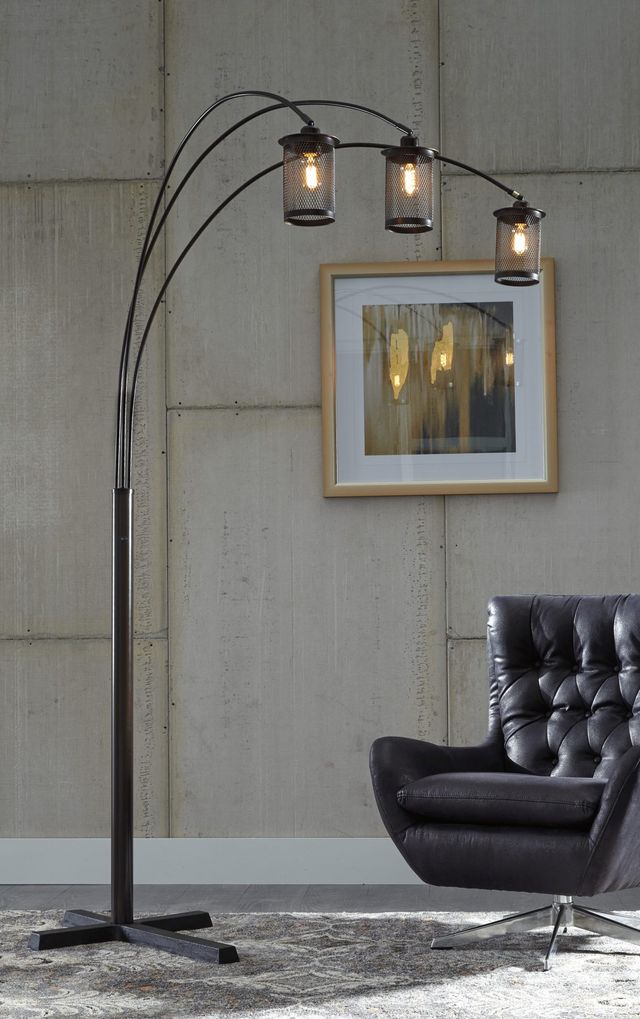 Signature Design by Ashley® Maovesa Bronze Metal Arc Lamp-3