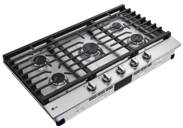 LG 36" Stainless Steel Gas Cooktop with UltraHeat™ Burner-1