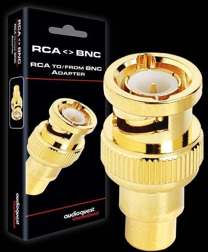 AudioQuest Gold RCA Female to BNC Male Adapter - Thumbnail 2