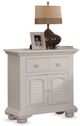 American Woodcrafters 6510 Cottage Traditions Clean White Cottage Large Nightstand-0