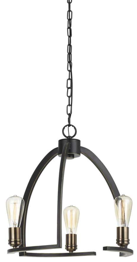 Cal® Lighting & Accessories Kinder Dark Bronze Chandelier-0