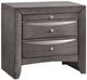 Elements International Emily 4-Piece Gray King Panel Storage Bedroom Set-4