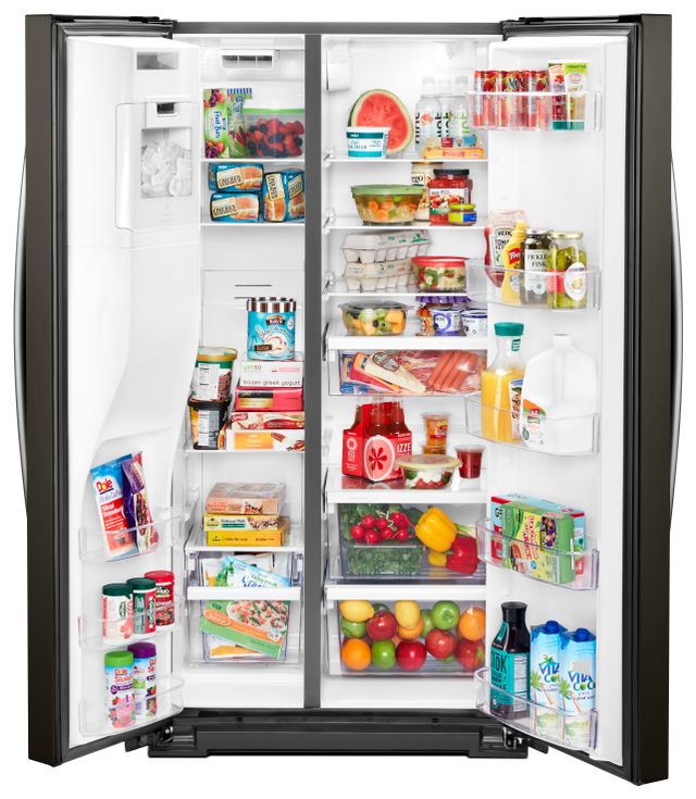 Whirlpool® 36 in. 20.6 Cu. Ft. Fingerprint Resistant Black Stainless Counter Depth Side-By-Side Refrigerator-7