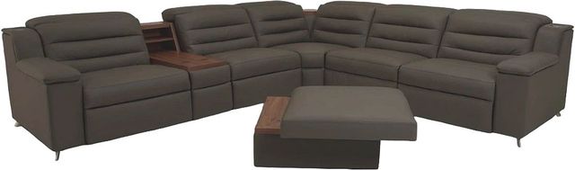 Palliser® Furniture Customizable Lotus 6-Piece Power Reclining L-Shape Sectional with Headrest Wide-0