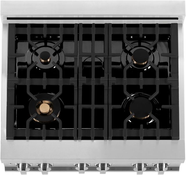ZLINE 30" Stainless Steel Pro Style Dual Fuel Range-2