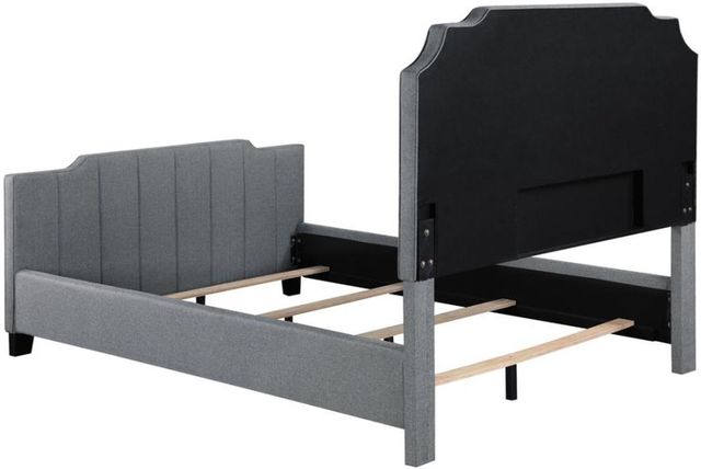 Coaster® Fiona Light Grey Upholstered Panel Bed-3