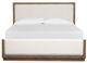 Magnussen Home® Westbourne Dark Umber/Milo Ivory Queen Upholstered Panel Bed-1