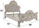 ACME Furniture Dresden Bone White 88" California King Panel Bed-2