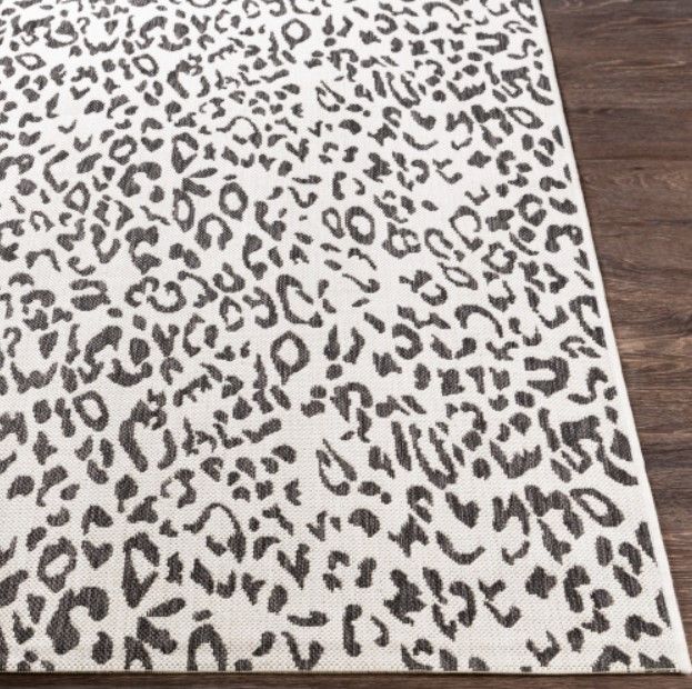 Surya Eagean Charcoal/Off-White 4'x6' Area Rug-1