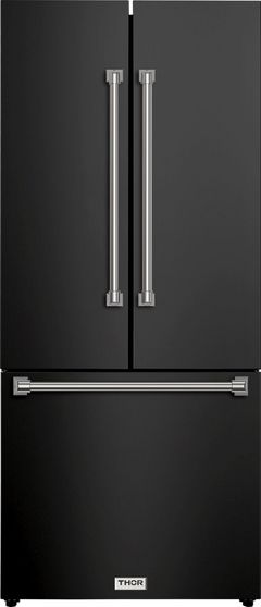 Thor Kitchen® Gordon Ramsay Series 30 in. 17.7 Cu. Ft. Matte Black Counter Depth French Door Refrigerator