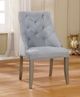 Furniture of America® Diocles 2-Piece Gray/Silver Dining Side Chair Set-1