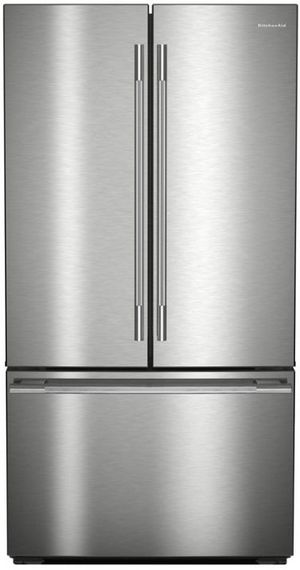 KitchenAid® 36" 24.27 Cu. Ft. PrintShield™ Stainless Steel Counter Depth French Door Refrigerator with Interior Dispense