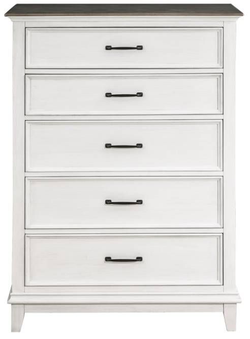 Homelegance® Chesterton Antique White/Dark Brown Chest-2