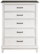 Homelegance® Chesterton Antique White/Dark Brown Chest-2