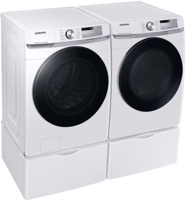Samsung White Front Load Washer & Electric Dryer Laundry Pair-3