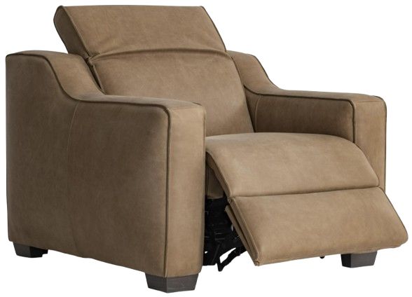 Bernhardt Flynn Bernhardt Living Brown Power Reclining Chair with Power Headrest-1