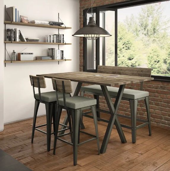 Amisco Customizable Upright Bar Stool-1