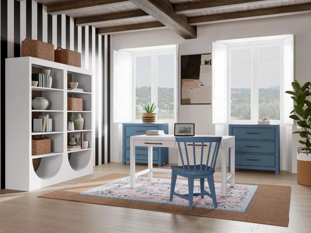 Riverside Furniture Rosalie White Caps Writing Desk-1