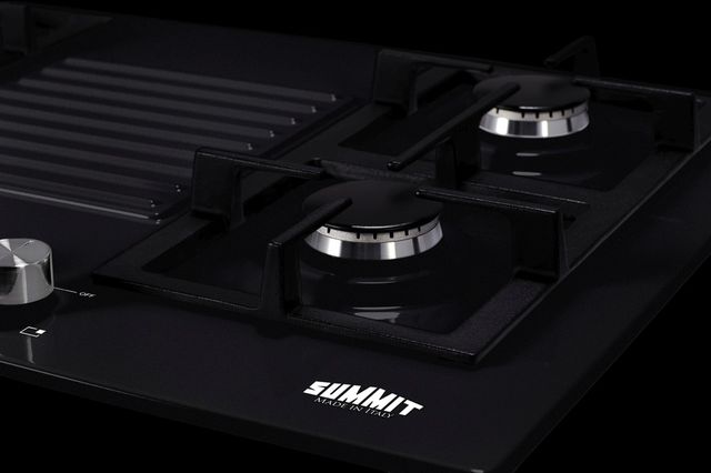 Summit® 30" Black Gas Cooktop-3