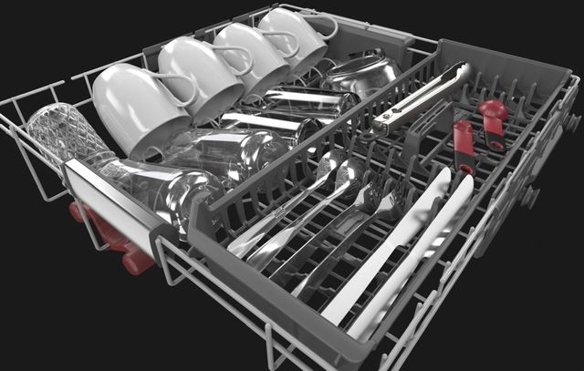 KitchenAid® 24" PrintShield™ Black Stainless Steel Built In Dishwasher-6