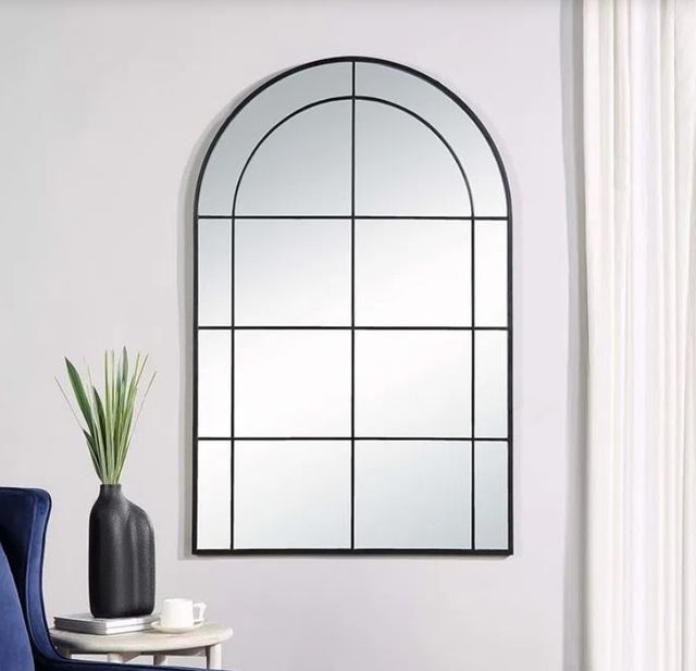 Renwil® Atkinson Matte Black Full Length Mirror-4