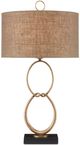 Currey & Company Shelley Antique Brass/Dark Natural Table Lamp-1