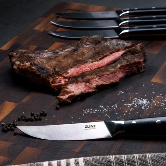 ZLINE 4-Piece 5" Professional German Steel Steak Knife Set-3