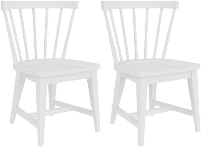 Riverside Furniture Cora 2-Piece Cloud Windsor Dining Side Chair Set-0