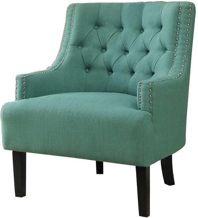 Mazin Furniture Charisma Teal Accent Chair-0