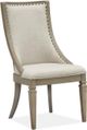 Magnussen Home® Lancaster 2-Piece Dovetail Grey Dining Arm Chair Set with Upholstered Seat and Back-0