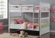 IFDC White Youth Double/Double Bunk Storage Bed-2