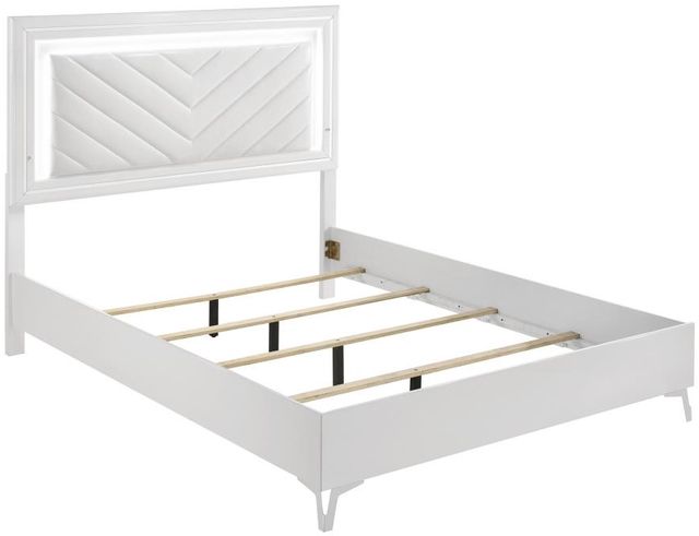 Coaster® Cassia 5-Piece White High Gloss Queen Bedroom Set-1