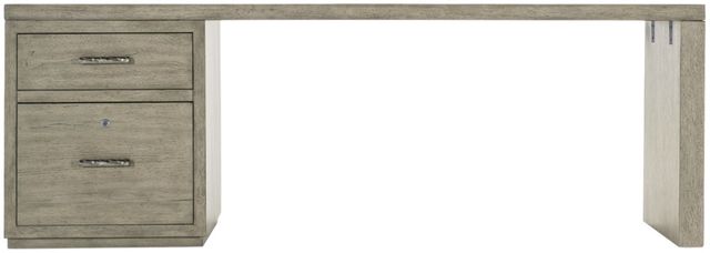 Hooker® Furniture Linville Falls Mink 84" Desk with Small File-2