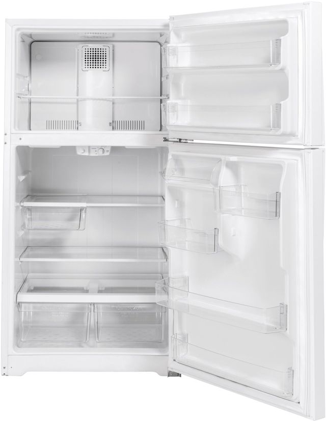 GE® 21.9 Cu. Ft. White Top Freezer Refrigerator-1