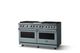 Viking® 5 Series 60" Novembery Sky Pro Style Dual Fuel (NG) Range with Polished Chrome Trim-2