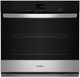Whirlpool® 30” Fingerprint Resistant Stainless Steel Single Electric Wall Oven with Steam Clean-0