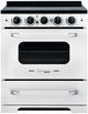 Unique Appliances Classic Retro 30" Marshmallow White Slide-In Induction Range-0