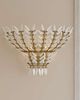 Currey & Company Magnum Opus Brass/White Wall Sconce-5