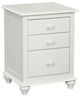 John Thomas Furniture® Cottage White 3-Drawer Nightstand-0