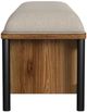 Intercon Norcross Beige/Hickory Storage Bench-3