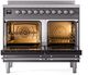 Ilve® Nostalgie II Series 40" Graphite Matte Pro Style Induction Range-1