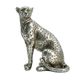 A & B Home Silver 7" Sitting Leopard-1
